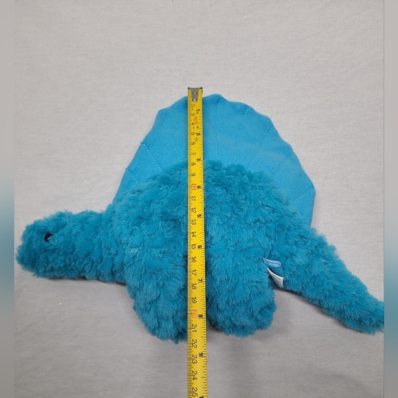 Dimetrodon Dinosaur Blue Manhattan Toy Company Little Jurassics Plush - Picture 6 of 6